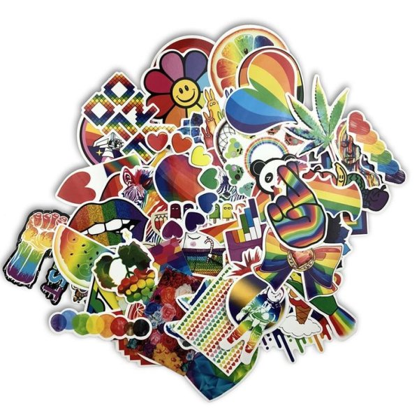 Наклейки Радуга