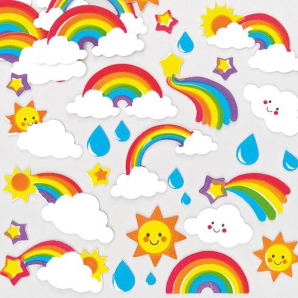 Наклейки Радужный Единорог