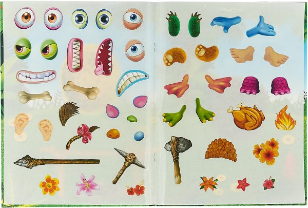 Книжка с наклейками "в гостях у чудиков. Синьора кулинарэ"