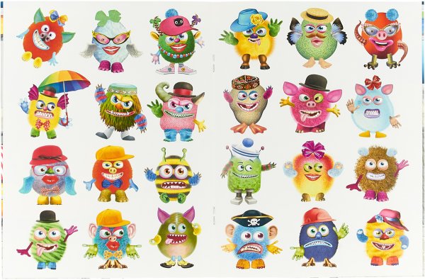 Чудики книжка с наклейками