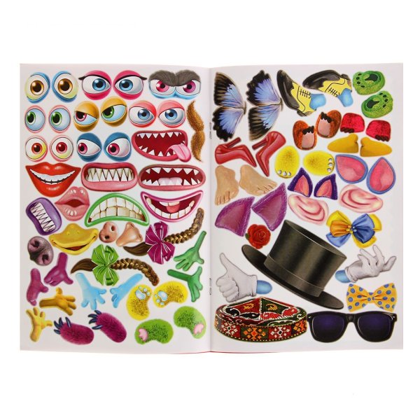 Чудики книжка с наклейками