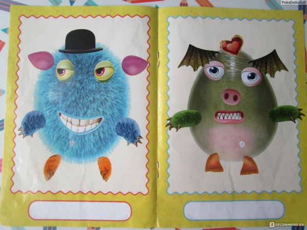 Наклейки Собери чудика