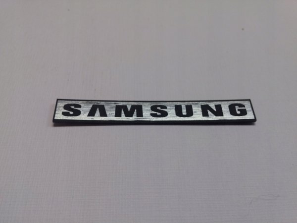 2 X Samsung - Metallic Case logo Sticker badge - 70mm / 20mm