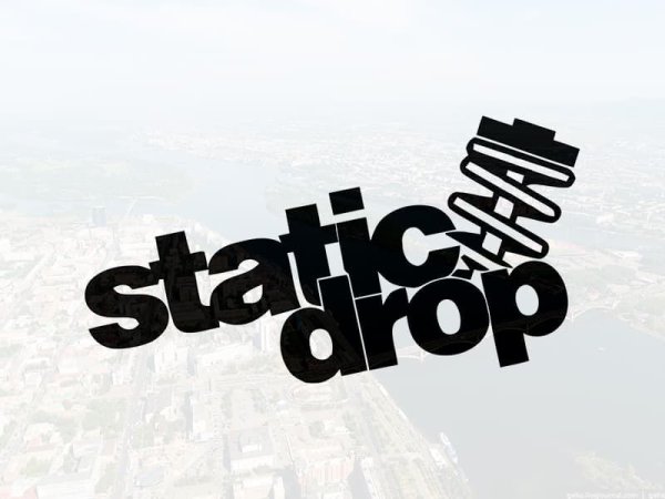 Static Drop наклейка