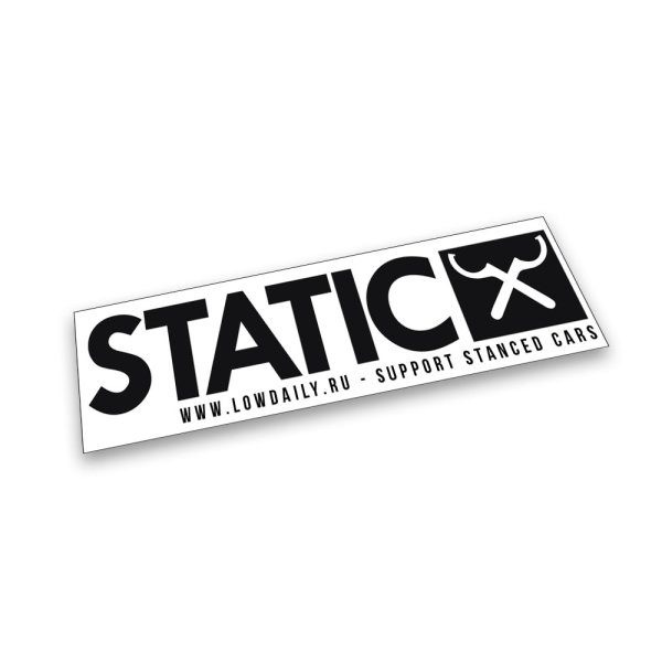 Наклейка на авто "static"