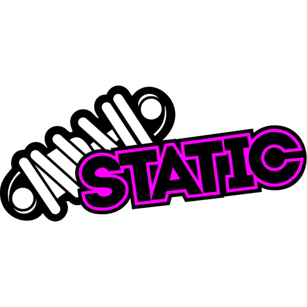Наклейка на авто "static"