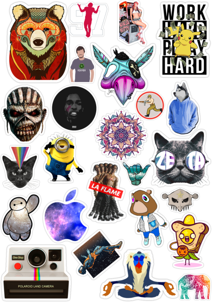 Крутые наклейки