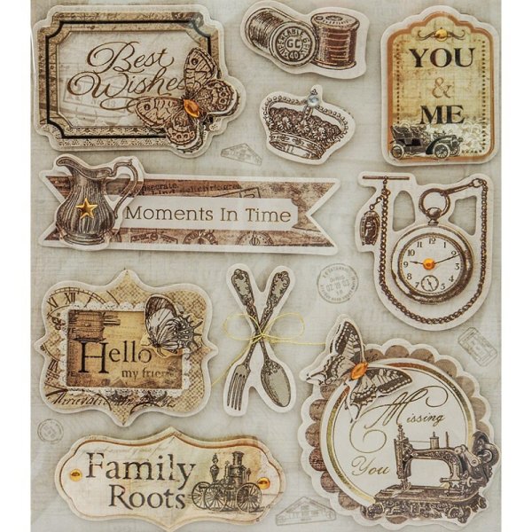 Винтажные Стикеры для скрапбукинга