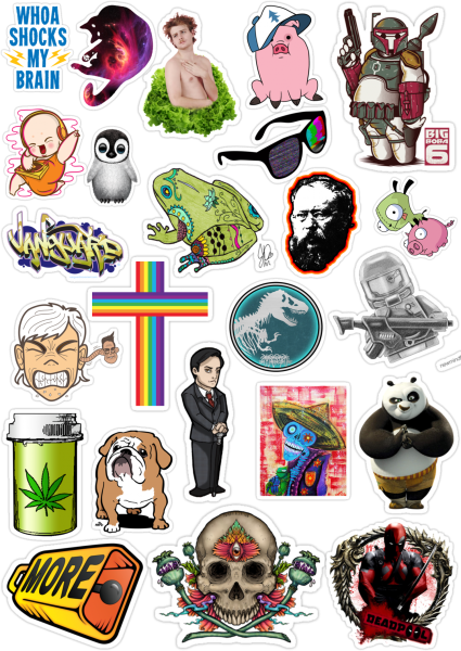 Разные наклейки