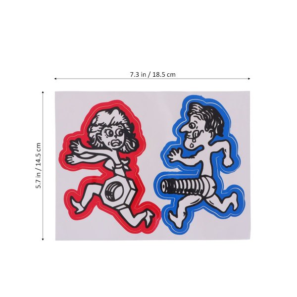 Наклейка на авто гайка