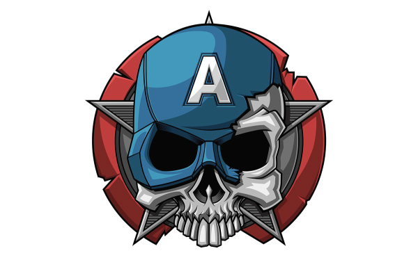 Капитан Америка наклейка