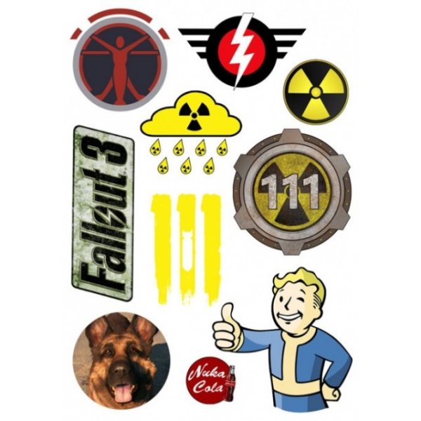 Наклейки фоллаут