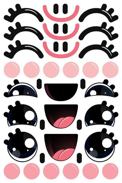 Цветные глазки для поделок