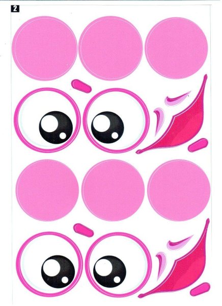 Глазки наклейки на воздушные шары