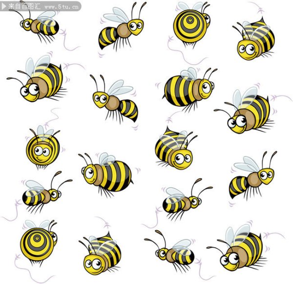 Наклейки "пчелки"