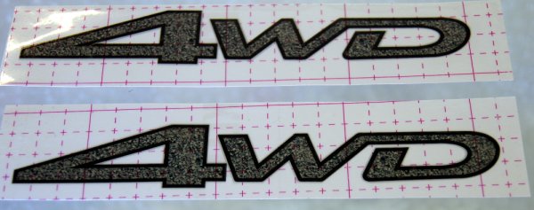 Full time 4wd наклейка