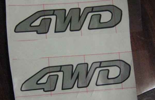 4wd надпись