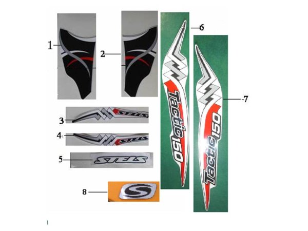 Наклейки на stels Viking 800