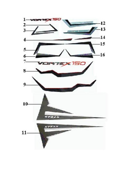 Наклейки stels Tactic 50