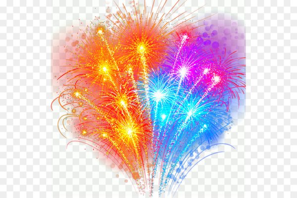 Салют на белом фоне