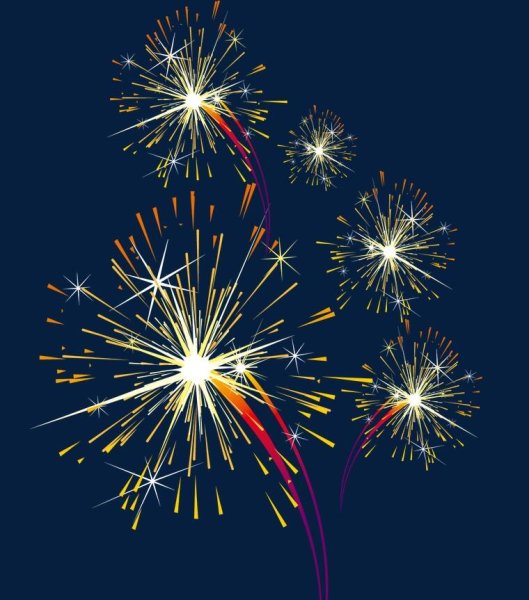 Смайлик фейерверк