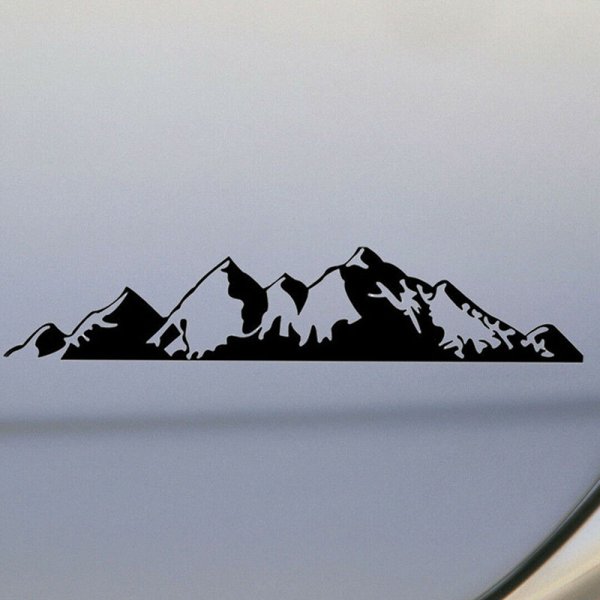 Наклейка горы на автомобиль
