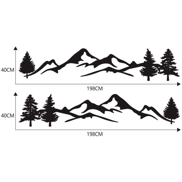 В горах (с наклейками)