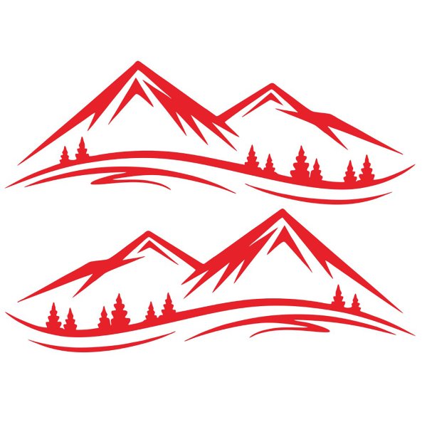 Виниловые наклейки горы