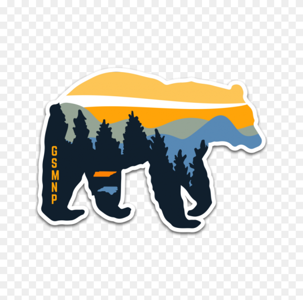 Стикер горы без фона