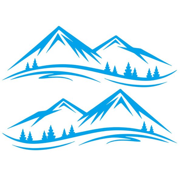 Виниловые наклейки горы