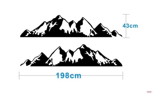 Наклейки на стену горы