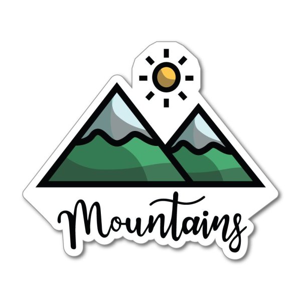 Виниловые наклейки горы
