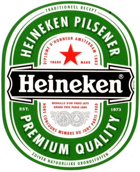 Пиво Хайнекен этикетка