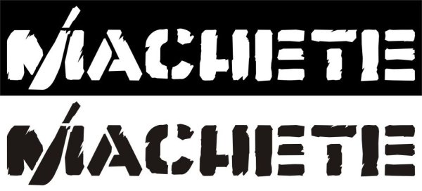 Machete наклейка на авто