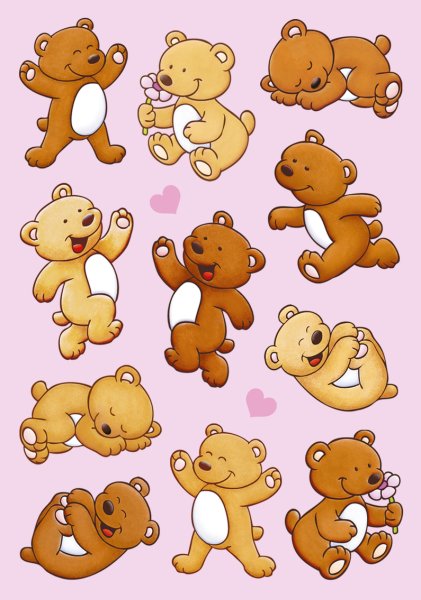 Наклейки детские маленькие