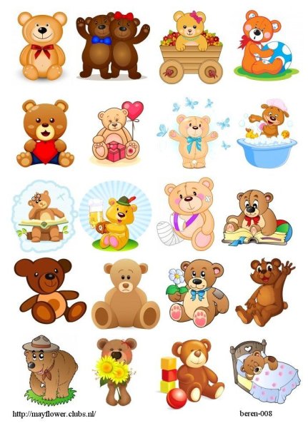 Стикеры мишки