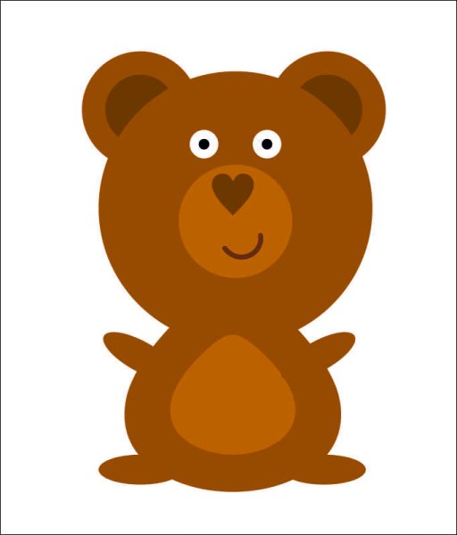 Наклейка - Медвежонок