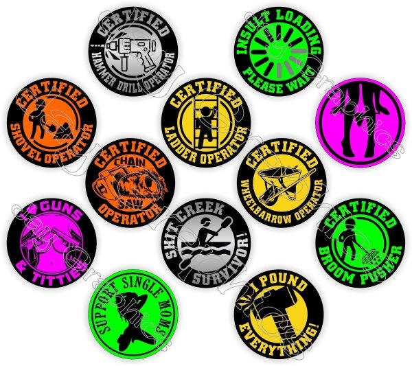 Наклейки на каску