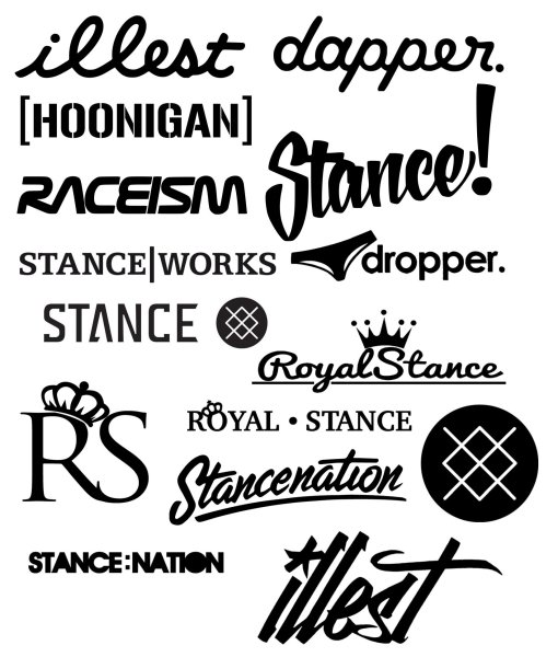 Stance наклейки