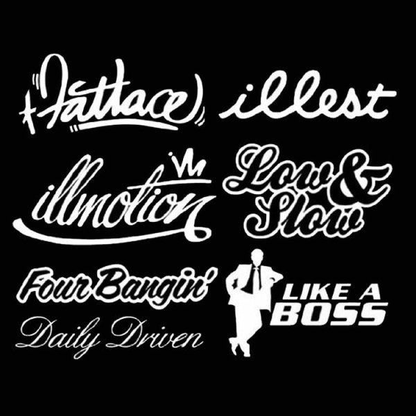 Stance наклейки на лобовое