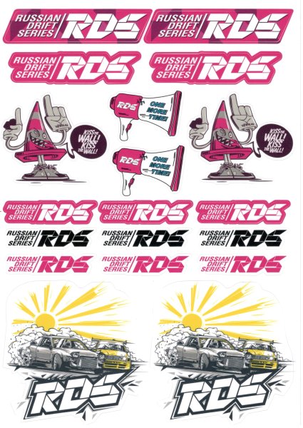 3d наклейка RDS