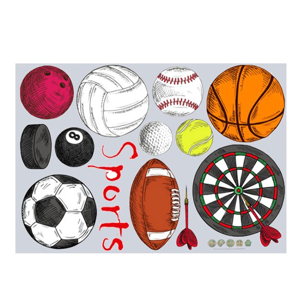 Наклейки на тему спорт