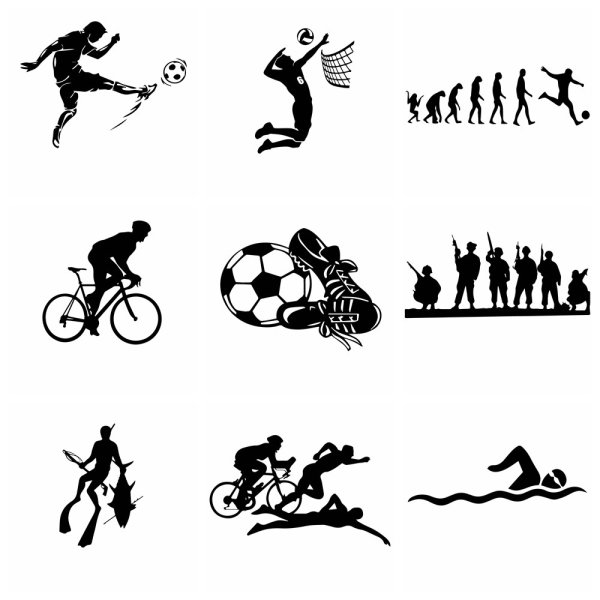 Наклейки на машину виды спорта