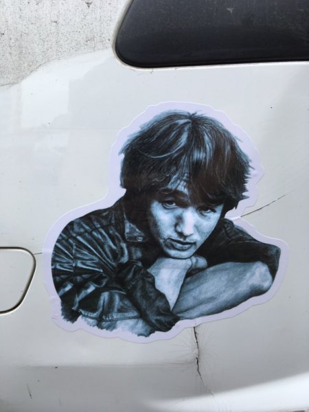 Наклейки на авто Цой