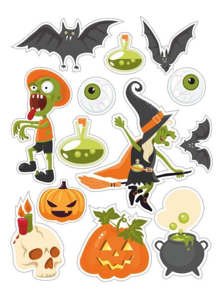 Наклейки к Хэллоуину