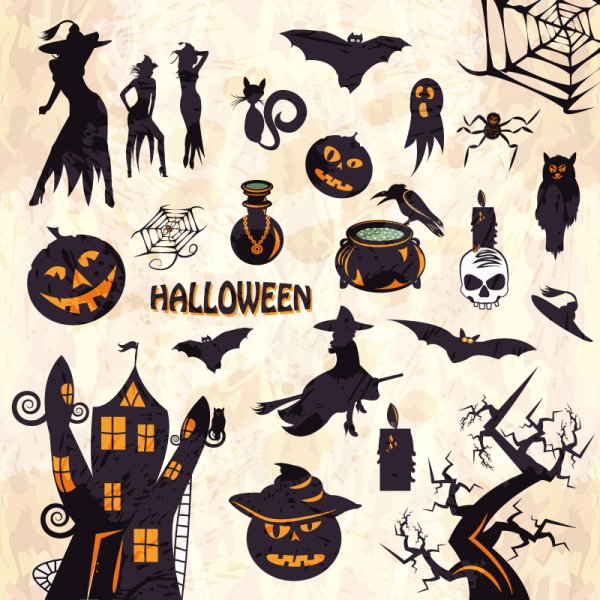 Наклейки на Хэллоуин