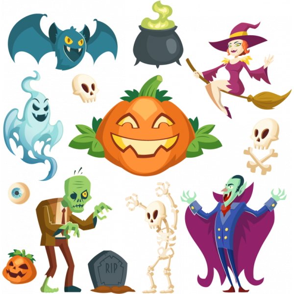 Страшные наклейки