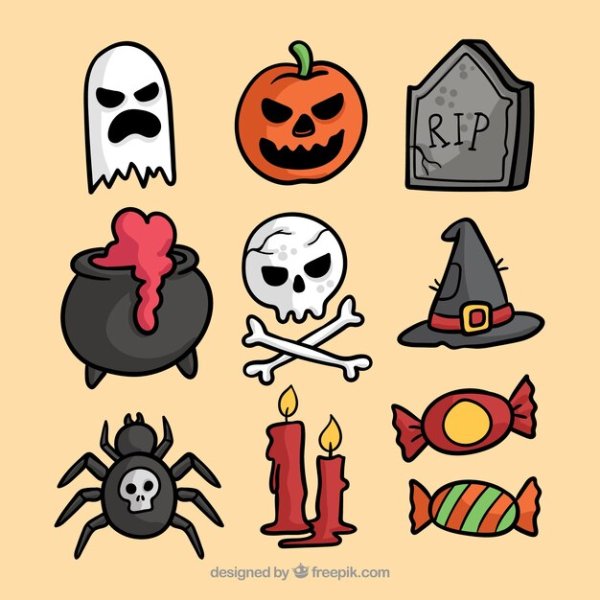 Наклейки к Хэллоуину