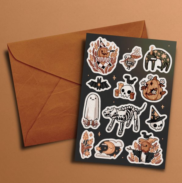 Наклейки тыквы