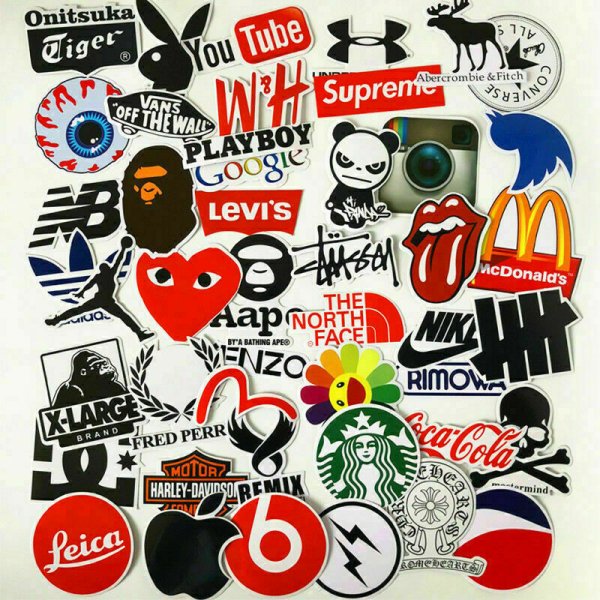 Стикеры наклейки бренд